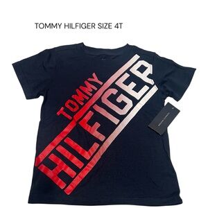 Tommy Hilfiger Kids Navy and Red Graphic T-Shirt size 4T NWT